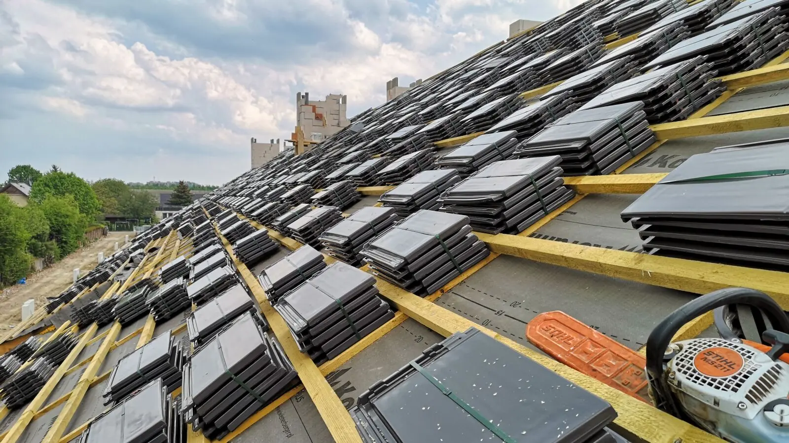 Przygotowania pod układanie dachówki